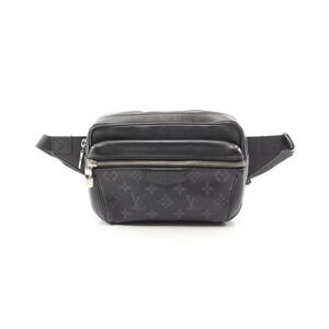 Louis Vuitton Bum Bag Outdoor Waist Canvas Leather Taigarama Bag Waist Bag Black
